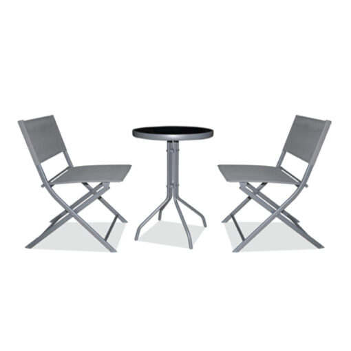 Aluminum Hockers Table & Chair Set