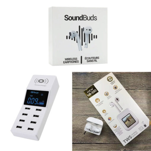 Ramadan Bundle Deal: San Sound Buds + 8A USB Charger + TWS Earbuds